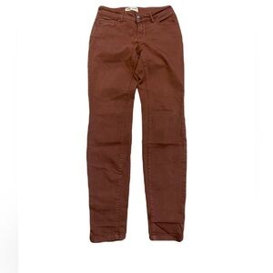 Brody Jeans Skinny Ankle Jeans - Rust/Burnt Sienna, Size 25W x 29L